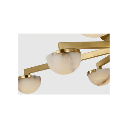 Pedra Large Staggered Arm Flush Mount