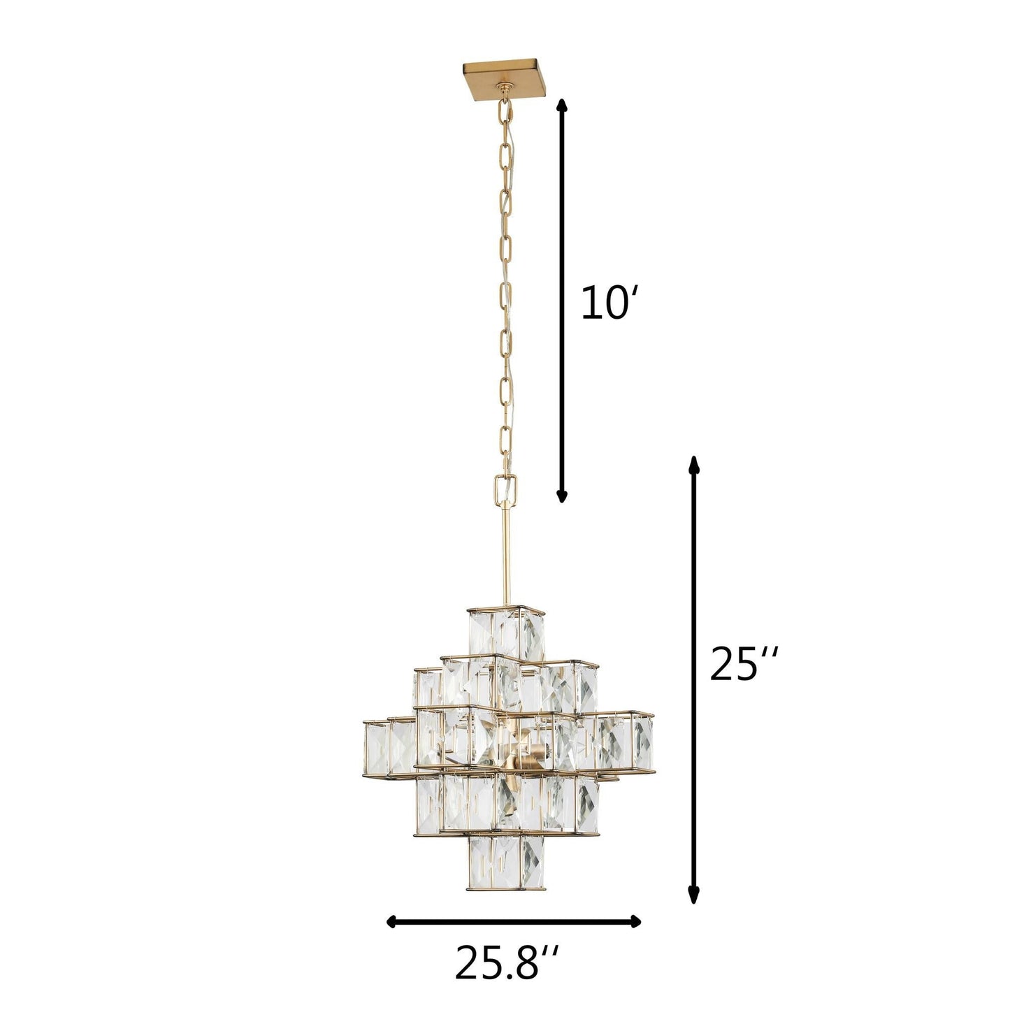 Varaluz Cubic 6 Light Chandelier Cp380487