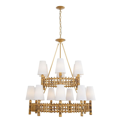 Varaluz Nevis 36 Inch 15 Light Led Chandelier Cp757035