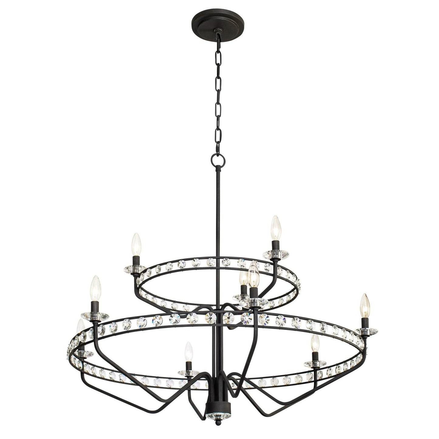 Varaluz Monroe 40 Inch 9 Light Chandelier Cp749240