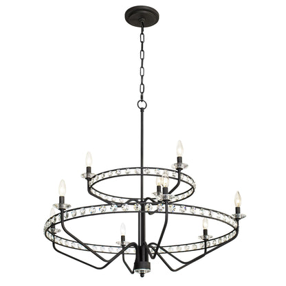 Varaluz Monroe 40 Inch 9 Light Chandelier Cp749240