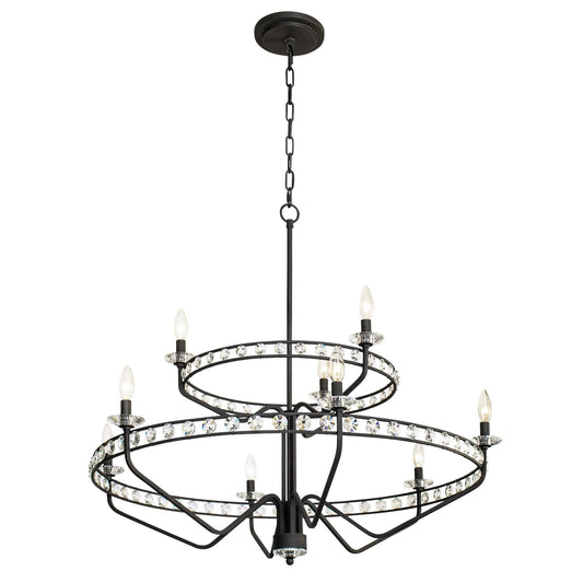 Varaluz Monroe 40 Inch 9 Light Chandelier Cp749240