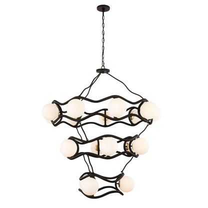 Varaluz Black Betty 43 Inch 18 Light Chandelier Cp769223