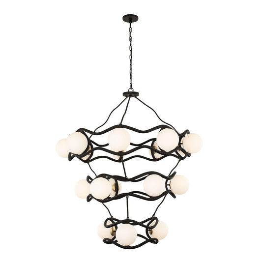 Varaluz Black Betty 43 Inch 18 Light Chandelier Cp769223