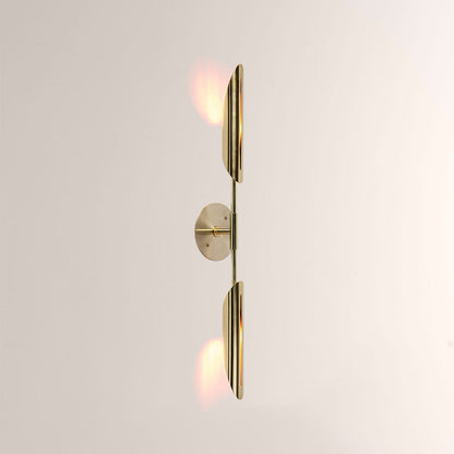 Voyant Dual-Sculpt Brass Wall Sconce