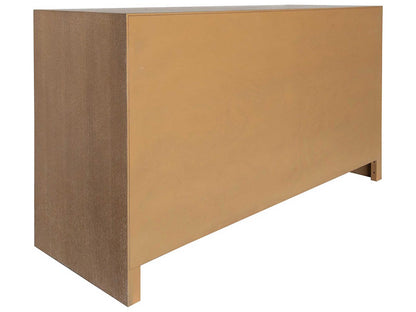 Carla 6-Drawer Dresser with Cerused Oak and Cane