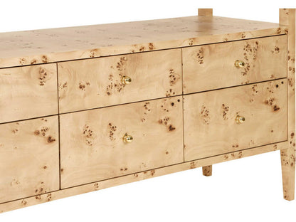 Jordan Rectangular Wood Brown Console Table