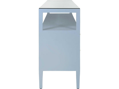 Jordan Rectangular Wood Blue Console Table