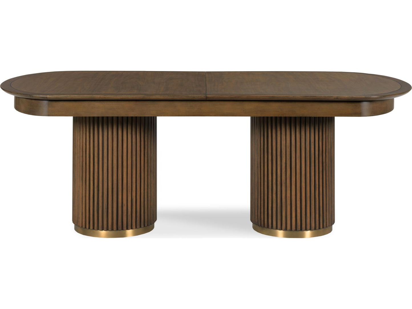 Furniture Skyline Art Deco Dining Table with Laurel Walnut Veneer