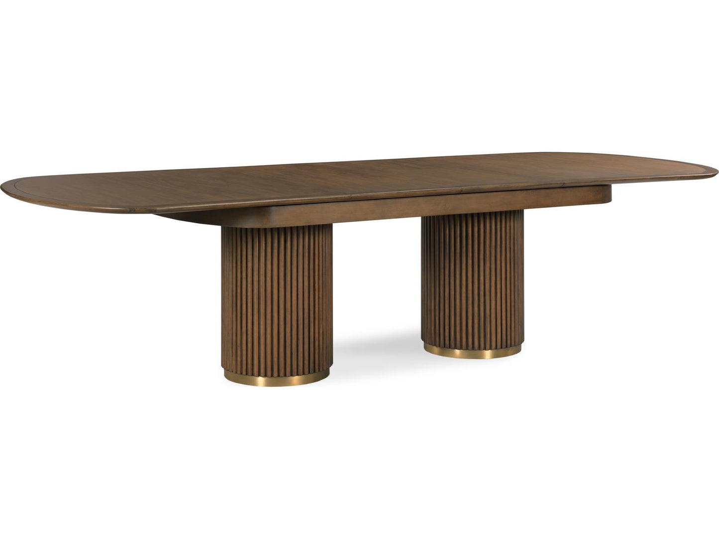 Furniture Skyline Art Deco Dining Table with Laurel Walnut Veneer
