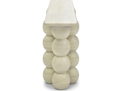 Marbella Console Table in Beige Travertine