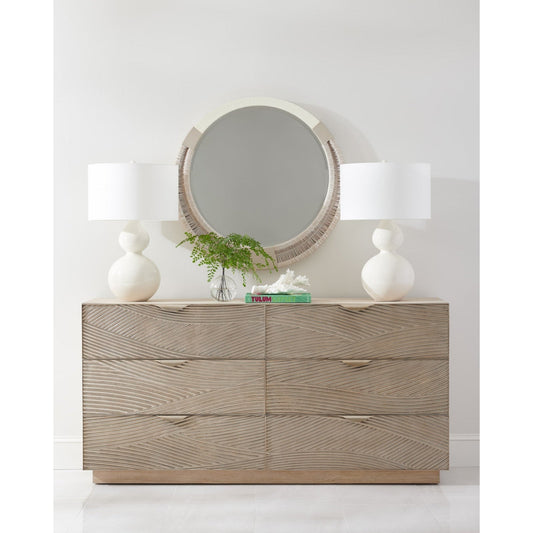 Jonathan Charles Capillary Cast Metal Texture Double Dresser (500393-BLO-SFM)