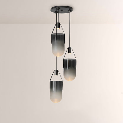 Welden Ombre Glass Cluster Chandelier