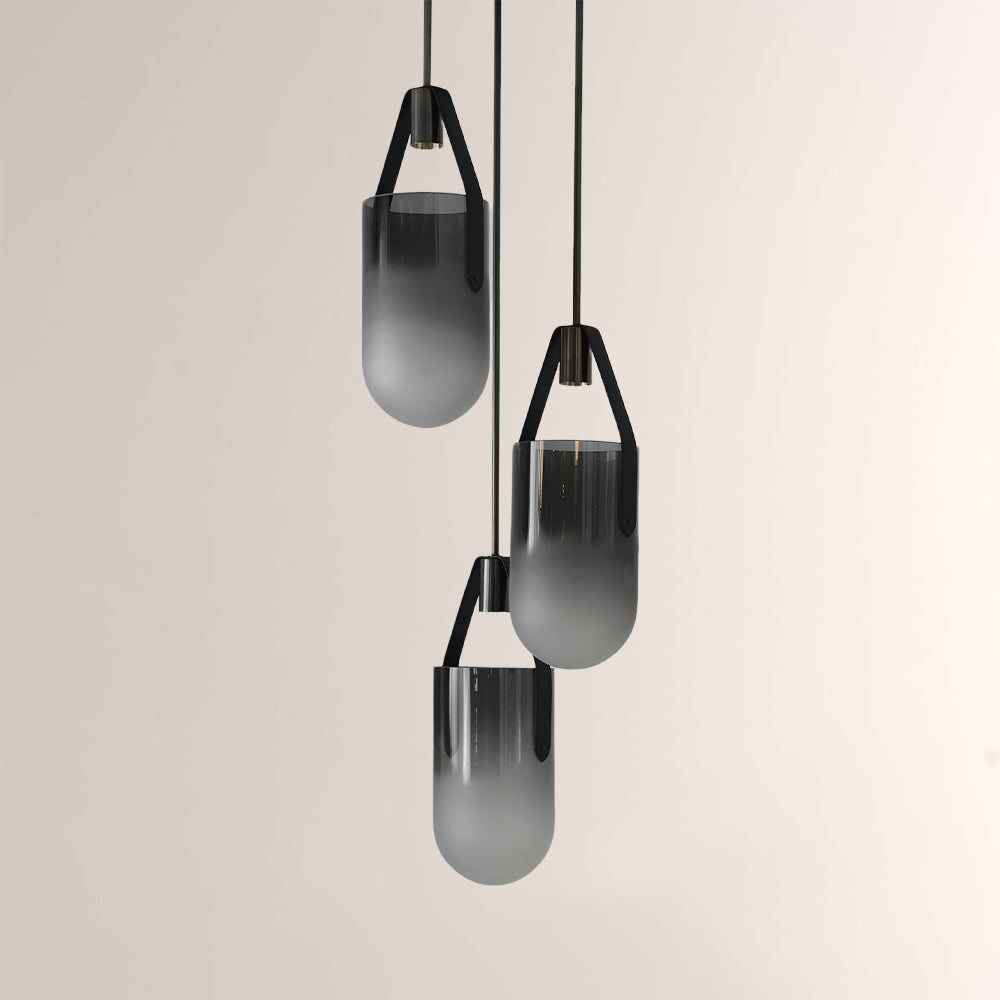 Welden Ombre Glass Cluster Chandelier