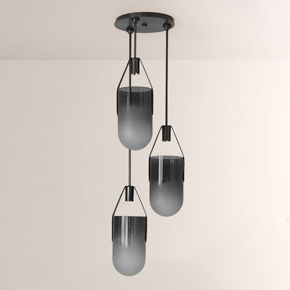 Welden Ombre Glass Cluster Chandelier