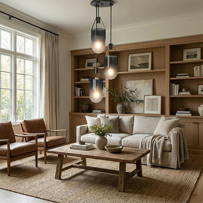 Welden Ombre Glass Cluster Chandelier