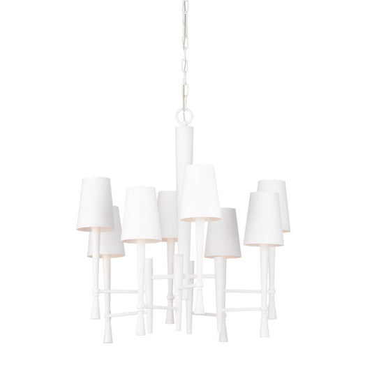 Wildwood White Ferrier 24 Inch 8 Light Chandelier Cp770012