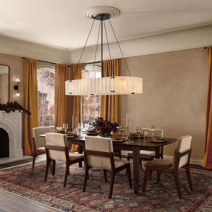 Willamette Oval Crystal Chandelier 60"