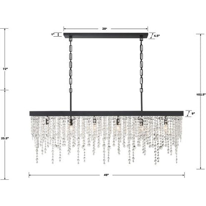 Willham Linear 6 Light Chandelier