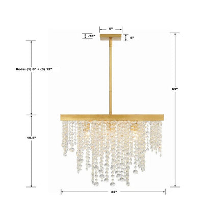 Willham Square 8 Light Chandelier