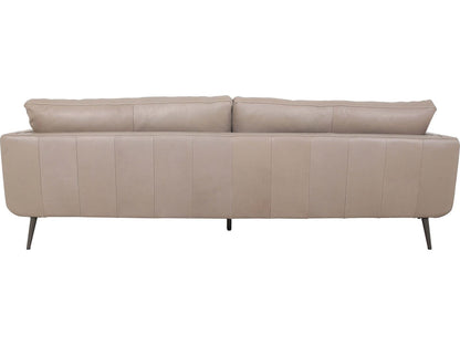 Moderna Grey Leather Sofa