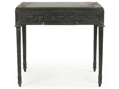 Rectangular Metal Charcoal End Table