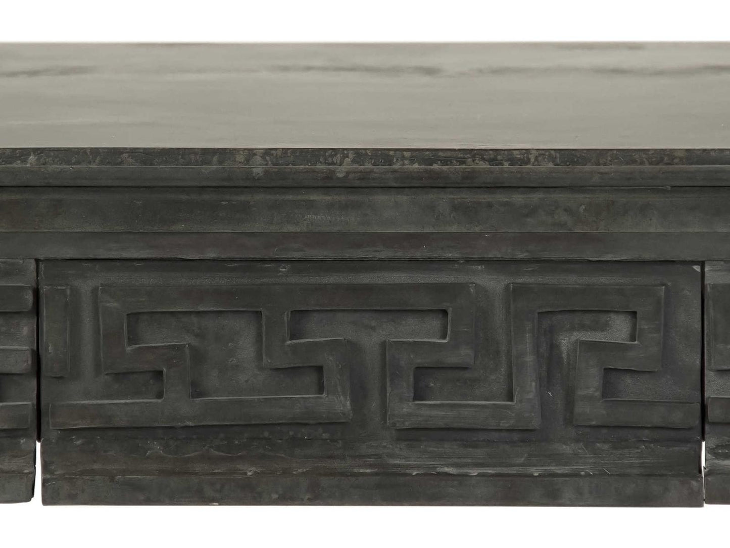 Rectangular Metal Charcoal End Table