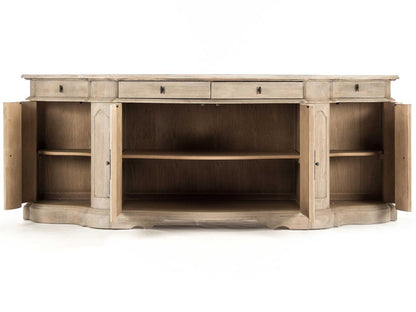 Courbe Buffet Sideboard in Ash Grey Oak Wood