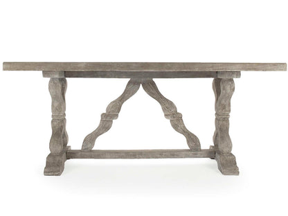 Gracie 71-Inch Rectangle Dining Table in Antique White Fiberglass