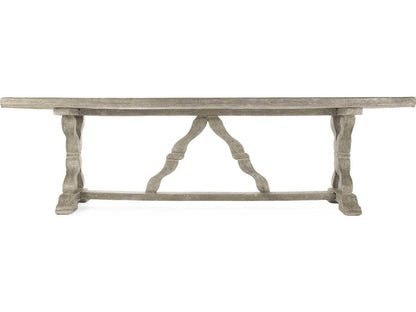 Gracie 71-Inch Rectangular Dining Table in Antique White Fiberglass