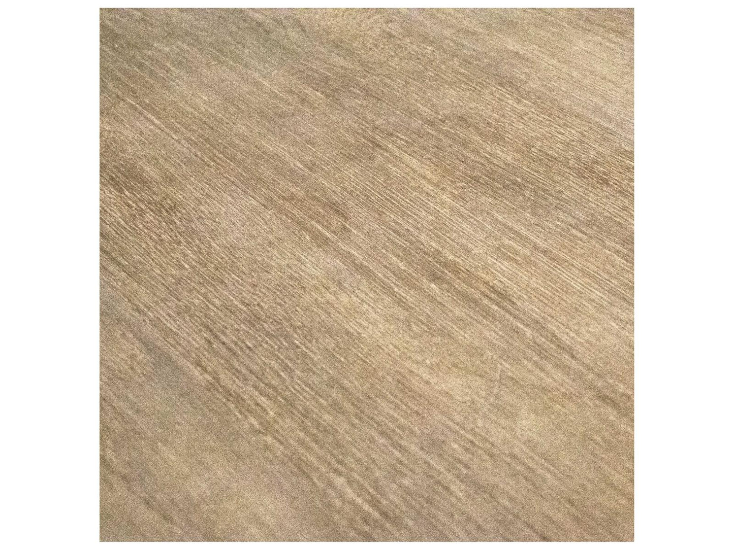 Beau Round Coffee Table in Weathered Oak and Acrylic