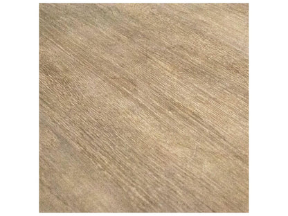 Beau Round Coffee Table in Weathered Oak and Acrylic