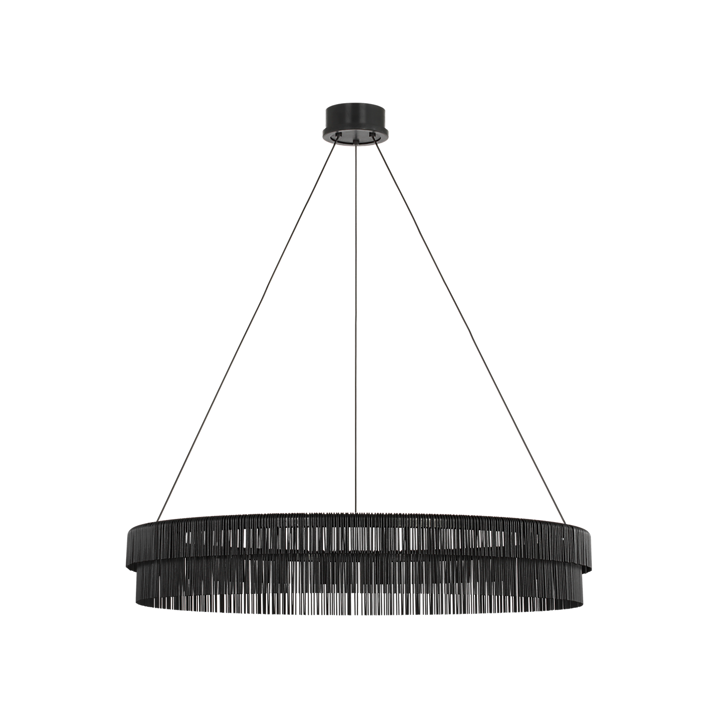 Differo 40" Layered Ring Chandelier