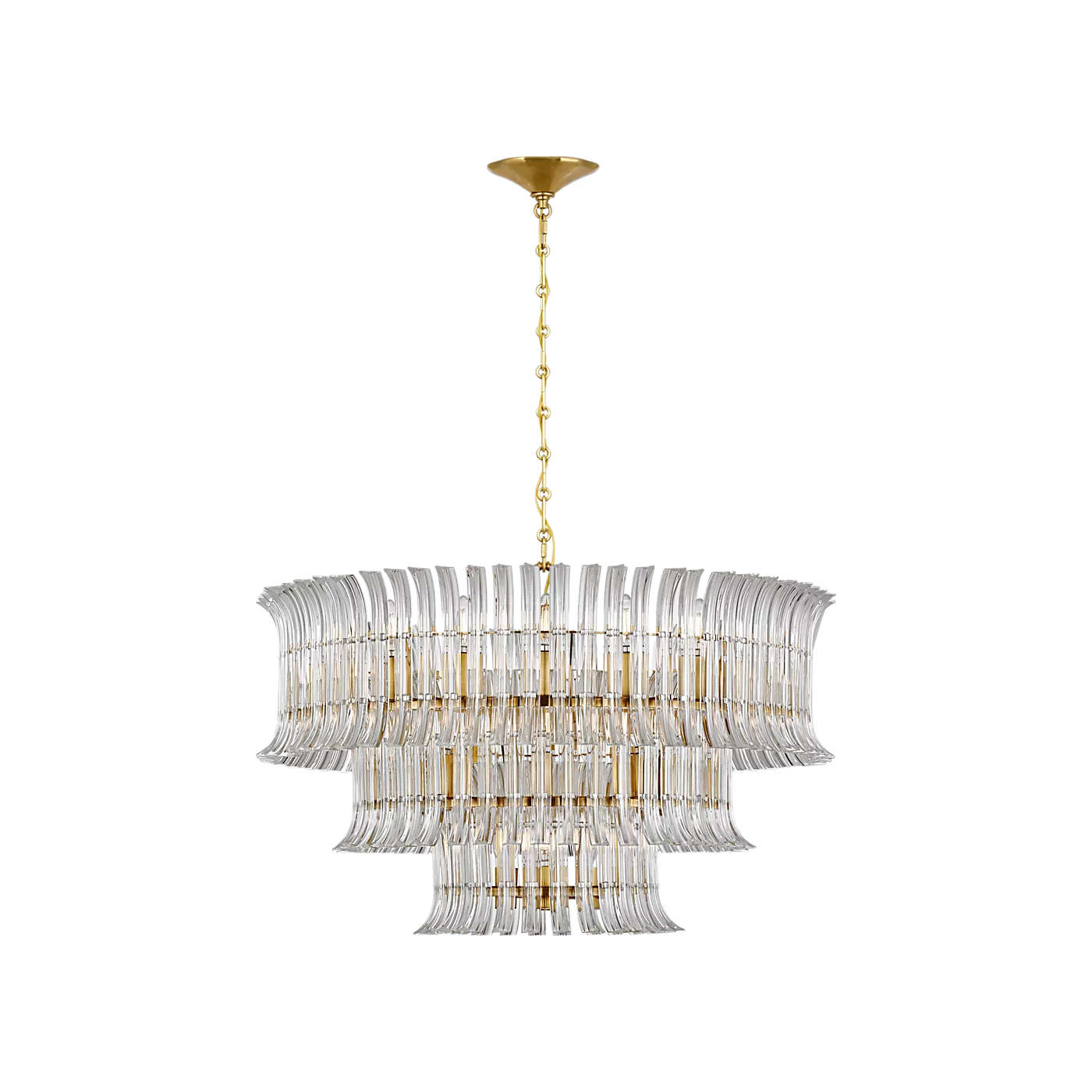 Rhine 34" Three Tier Chandelier