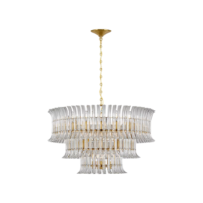 Rhine 34" Three Tier Chandelier