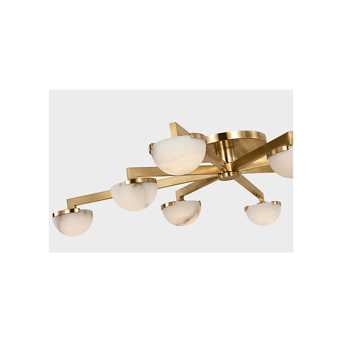 Pedra Large Staggered Arm Flush Mount