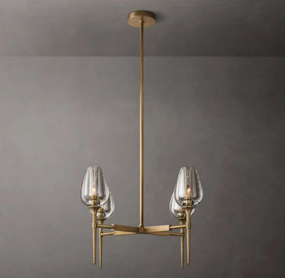 Tulips Circular Chandelier 27"