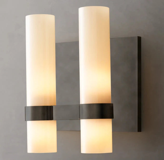 Ravelle Opal Glass Twin Wall Sconce