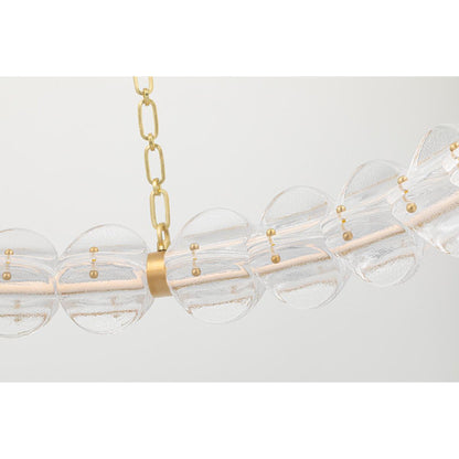 Lindley 1-Light Chandelier in Polished Nickel 54.5L x 54.5W x 4.625H