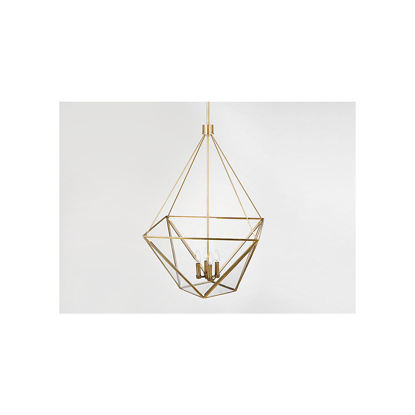 Lorino Large Lantern with Clear Glass