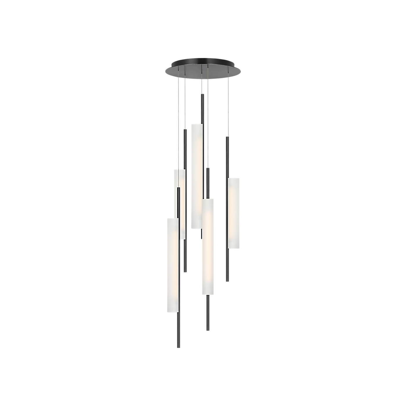 Windchime 17" 5 Light Chandelier