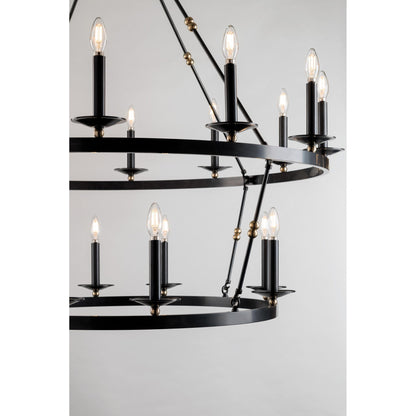 Allendale 6-Light Chandelier in Polished Nickel 35.75L x 35.75W x 29.75H