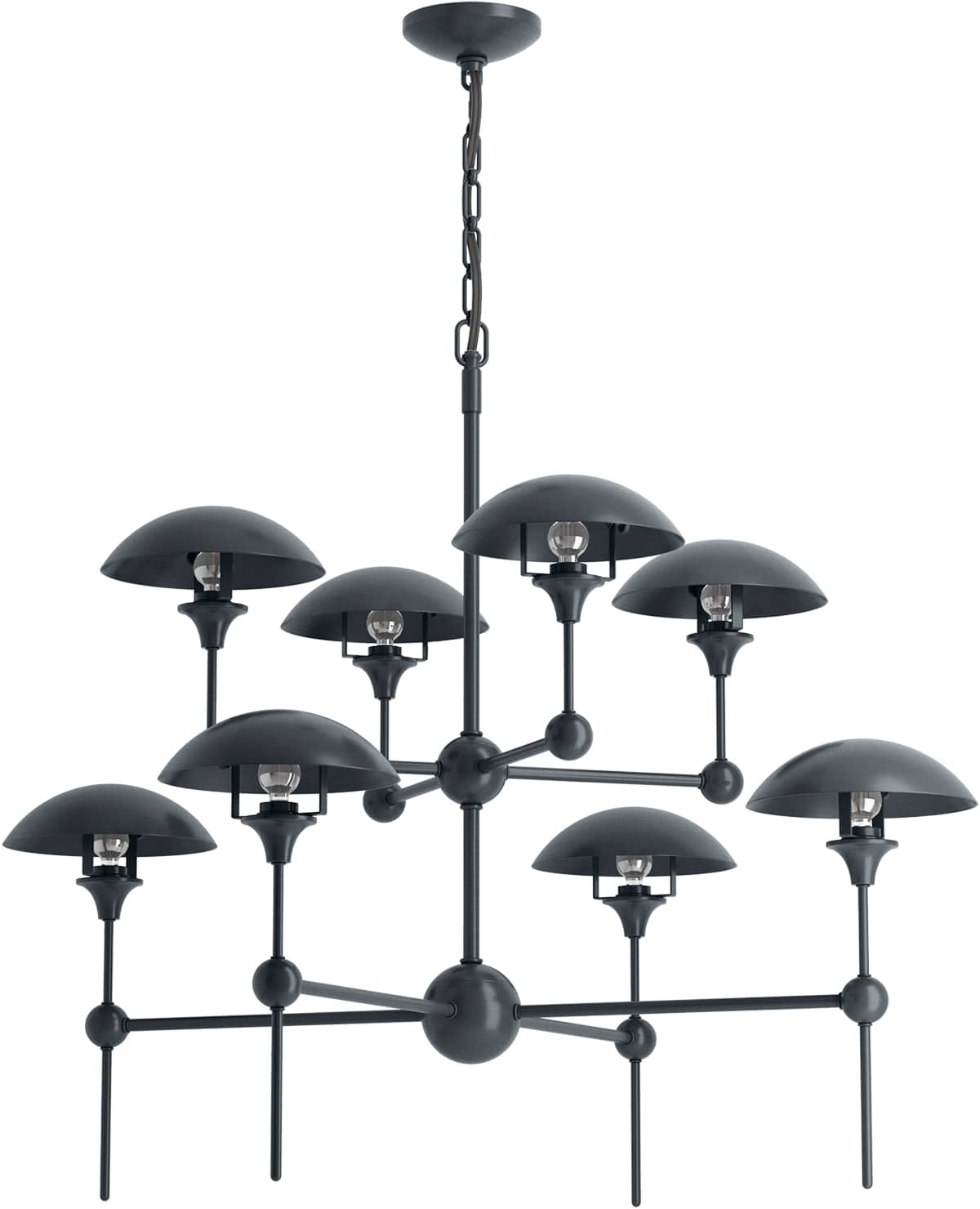 Vorleigh 26" Wide 8 Light Adjustable Dome Chandelier