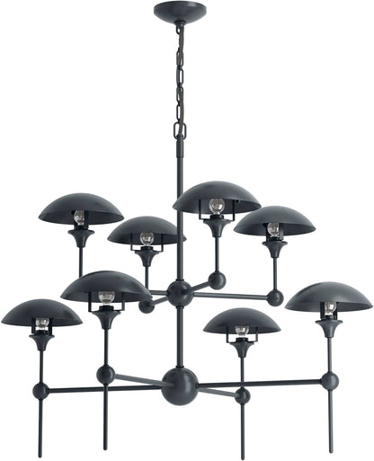 Vorleigh 26" Wide 8 Light Adjustable Dome Chandelier