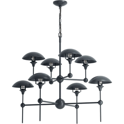 Kohler Lighting Vorleigh 26" Wide 8 Light Adjustable Dome Chandelier