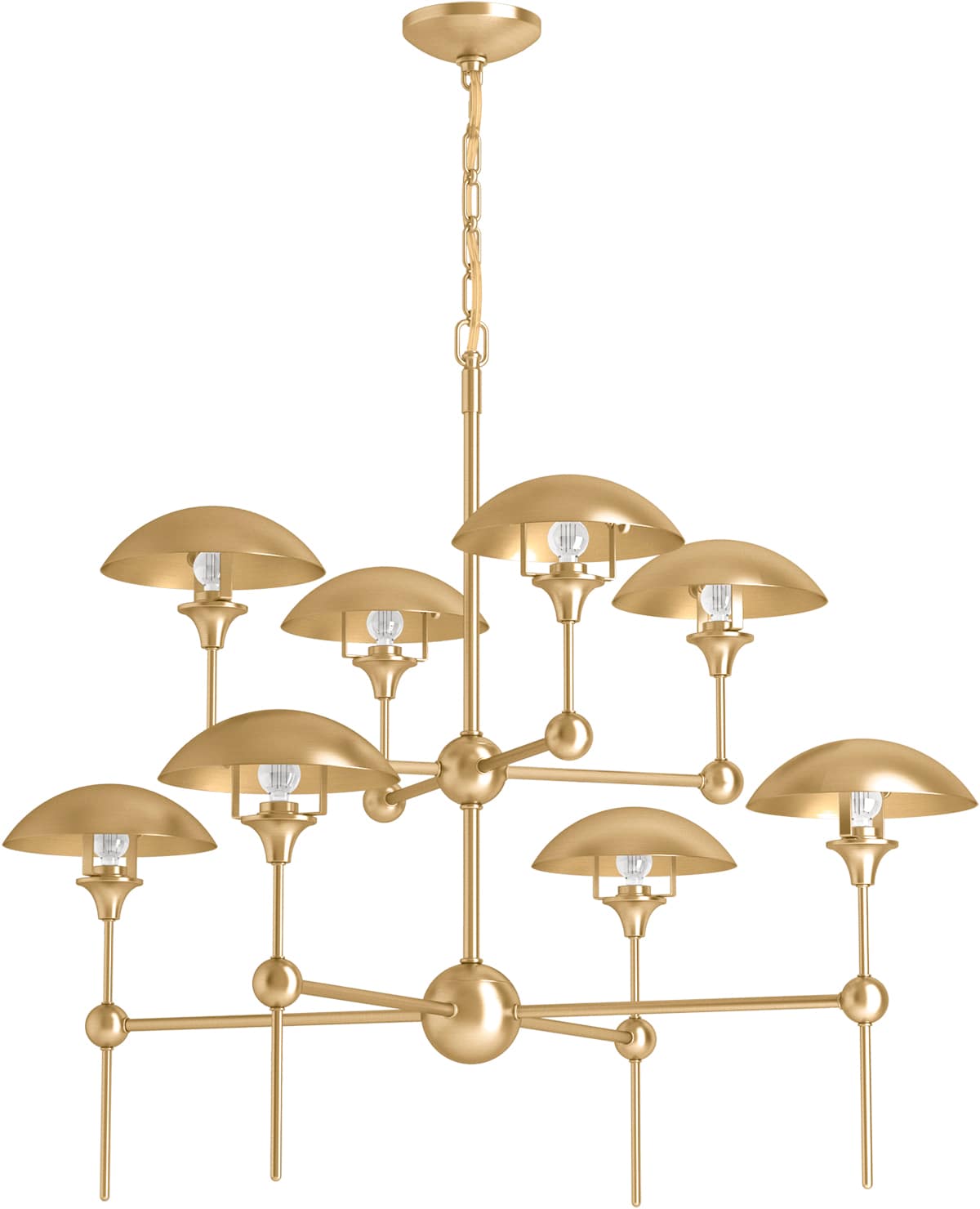 Vorleigh 26" Wide 8 Light Adjustable Dome Chandelier