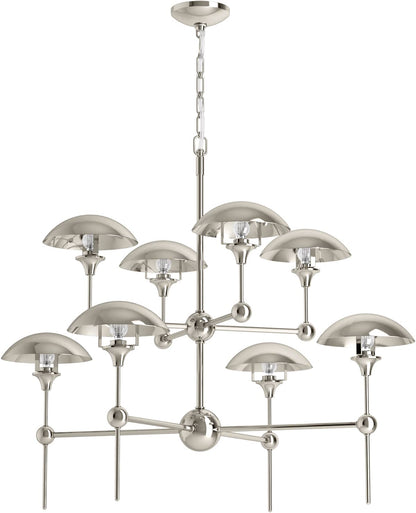 Vorleigh 26" Wide 8 Light Adjustable Dome Chandelier
