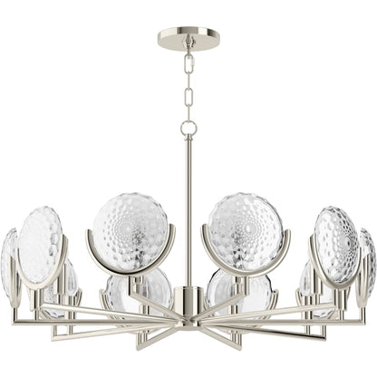 Kohler Lighting Arendela 30" Wide 10 Light Chandelier with Briolette Faceted Glass