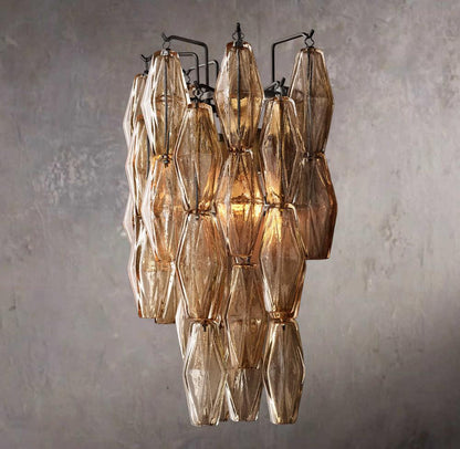 Chiaras Smoked Glass Wall Sconce