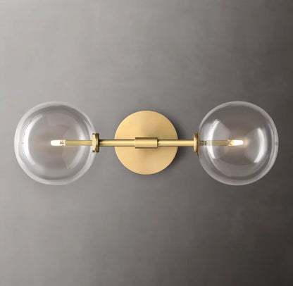 Glass Globe Linear Sconce